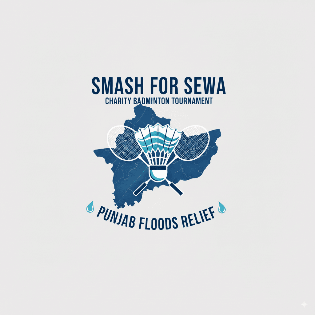 Smash for Sewa - Charity Badminton Tournament Poster